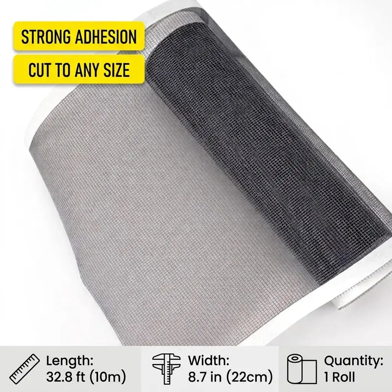 Bird Cage Seed Guard Mesh Tape, Self-Adhesive PP Mesh for Small-Medium Birds, Clean Floors & Contain Debris
