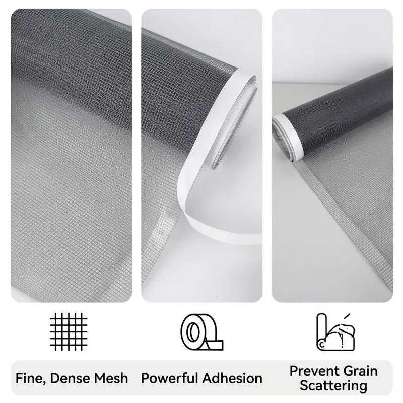Bird Cage Seed Guard Mesh Tape, Self-Adhesive PP Mesh for Small-Medium Birds, Clean Floors & Contain Debris
