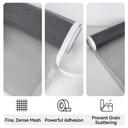 Bird Cage Seed Guard Mesh Tape, Self-Adhesive PP Mesh for Small-Medium Birds, Clean Floors & Contain Debris