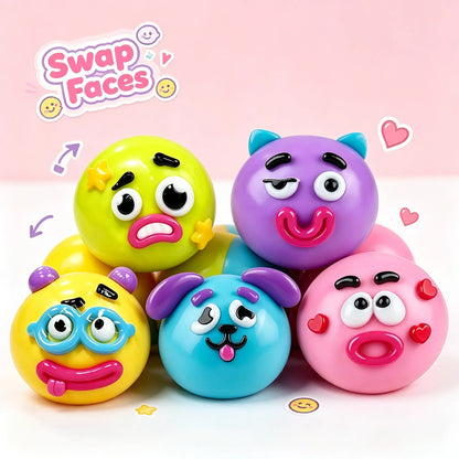 NEW Smushers Squishy - Curiosities Smushers Dog Face Swap Squishy Soft Moldable Cute Slow Rise Relaxing