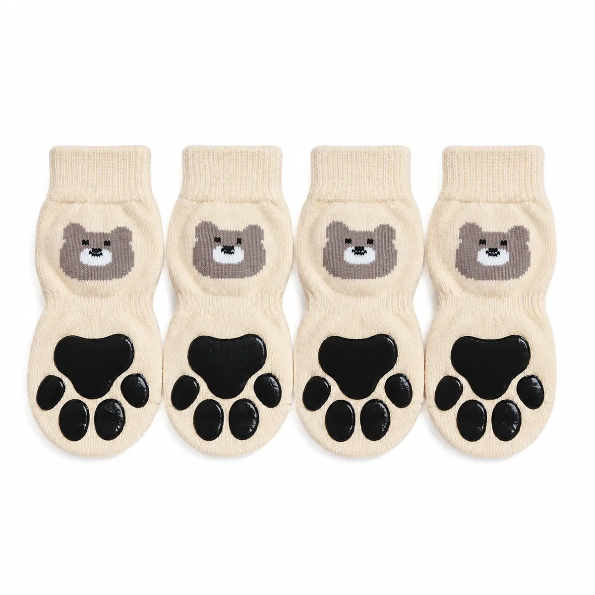 Dog Paw Protectors - 4-Piece Silicone Set with Anti-Slip Grip, Wear-Resistant, Lightweight Fit for Outdoor Safety of Puppies and Dogs