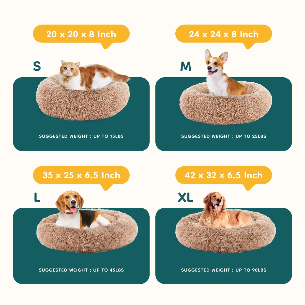 Sweetcrispy Modern Orthopedic Memory Foam Pet Bed for Large Dogs - 3-Sided Bolsters, 20.0"L X 24.0"W X 8.0"Th, Waterproof Detachable Cover, Non-Slip Base, Joint Relief, Consistent Support, Pressure Ease, Supportive Sofa, Allows 24 to 48 Hours Recovery