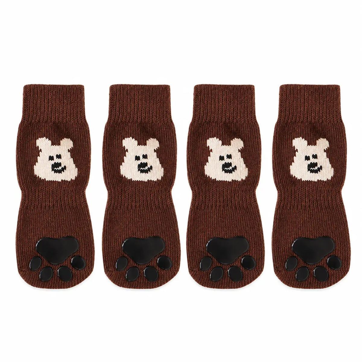 Dog Paw Protectors - 4-Piece Silicone Set with Anti-Slip Grip, Wear-Resistant, Lightweight Fit for Outdoor Safety of Puppies and Dogs