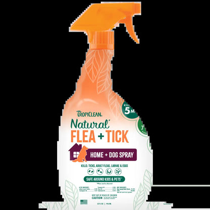 Tropiclean Natural* Flea + Tick Home + Dog Spray, 32Oz